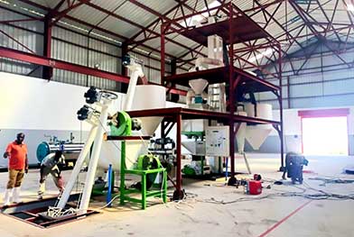 Tanzania New Technology 1-2 T/H Animal Feed Granulation Production Line Project