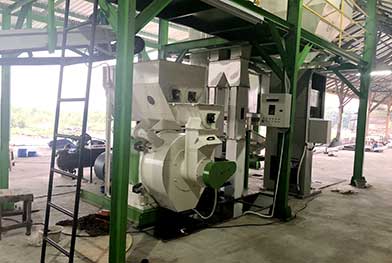Indonesia 1-1.5 T/H CE ISO Approved Wood Pellet Line Plant Project