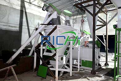 Ethiopia New Type 5-6 T/H Powder Feed Pellet Processing Line Project