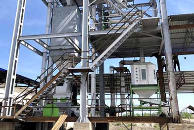 Uzbekistan 5 T/H High Efficiency Sinking Fish Feed Pellet Making Plant Project