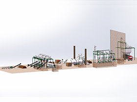 Fully Automatic 8-10 T/H Biomass Wood Pellet Production Line