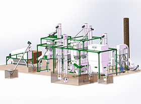 1-1.5 T/H Biomass Wood Pellet Production Line